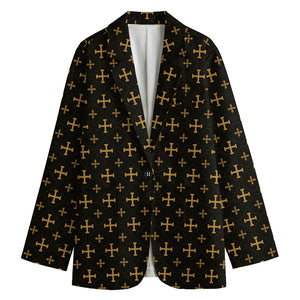 Orthodox Christian Pattern Print Women's Blazer