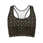 Orthodox Christian Pattern Print Women's Sports Bra
