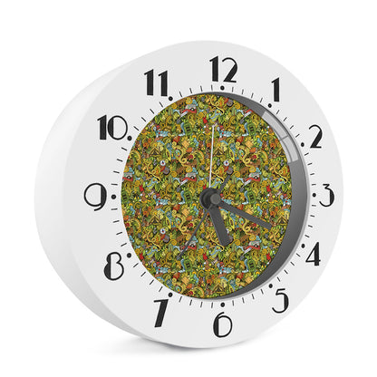 Outdoor Camping Pattern Print Alarm Clock