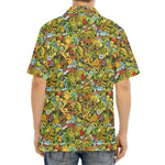 Outdoor Camping Pattern Print Aloha Shirt