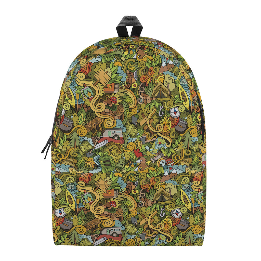 Outdoor Camping Pattern Print Backpack