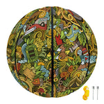 Outdoor Camping Pattern Print Basketball