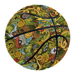 Outdoor Camping Pattern Print Basketball