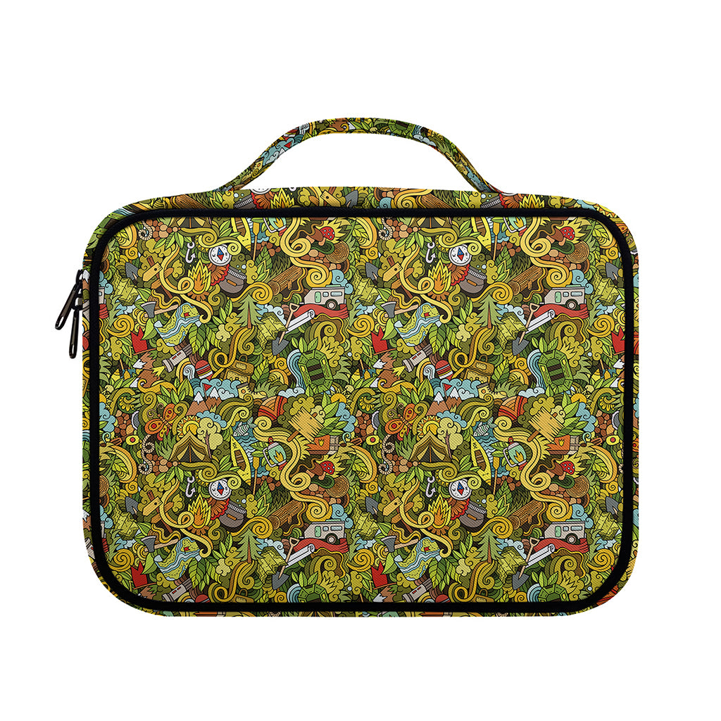 Outdoor Camping Pattern Print Briefcase Bible Bag