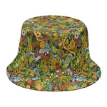 Outdoor Camping Pattern Print Bucket Hat