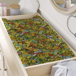 Outdoor Camping Pattern Print Changing Pad Cover