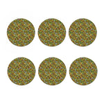 Outdoor Camping Pattern Print Coaster Set