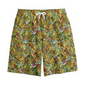 Outdoor Camping Pattern Print Cotton Shorts