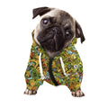 Outdoor Camping Pattern Print Dog Zip Up Hoodie