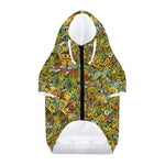 Outdoor Camping Pattern Print Dog Zip Up Hoodie