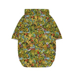 Outdoor Camping Pattern Print Dog Zip Up Hoodie