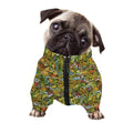 Outdoor Camping Pattern Print Dog Zip Up Jacket