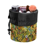 Outdoor Camping Pattern Print Drawstring Makeup Bag