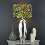 Outdoor Camping Pattern Print Drum Lamp Shade