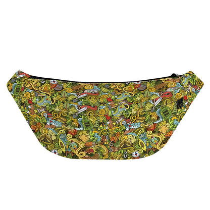 Outdoor Camping Pattern Print Fanny Pack