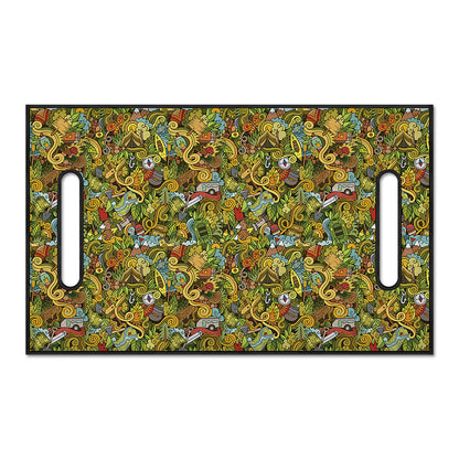 Outdoor Camping Pattern Print Golf Cart Seat Cover