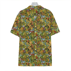 Outdoor Camping Pattern Print Hawaiian Shirt