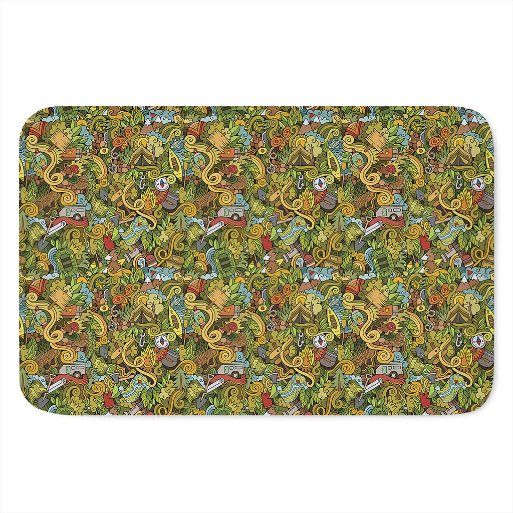 Outdoor Camping Pattern Print Indoor Door Mat