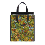 Outdoor Camping Pattern Print Insulated Lunch Tote