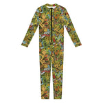 Outdoor Camping Pattern Print Jumpsuit