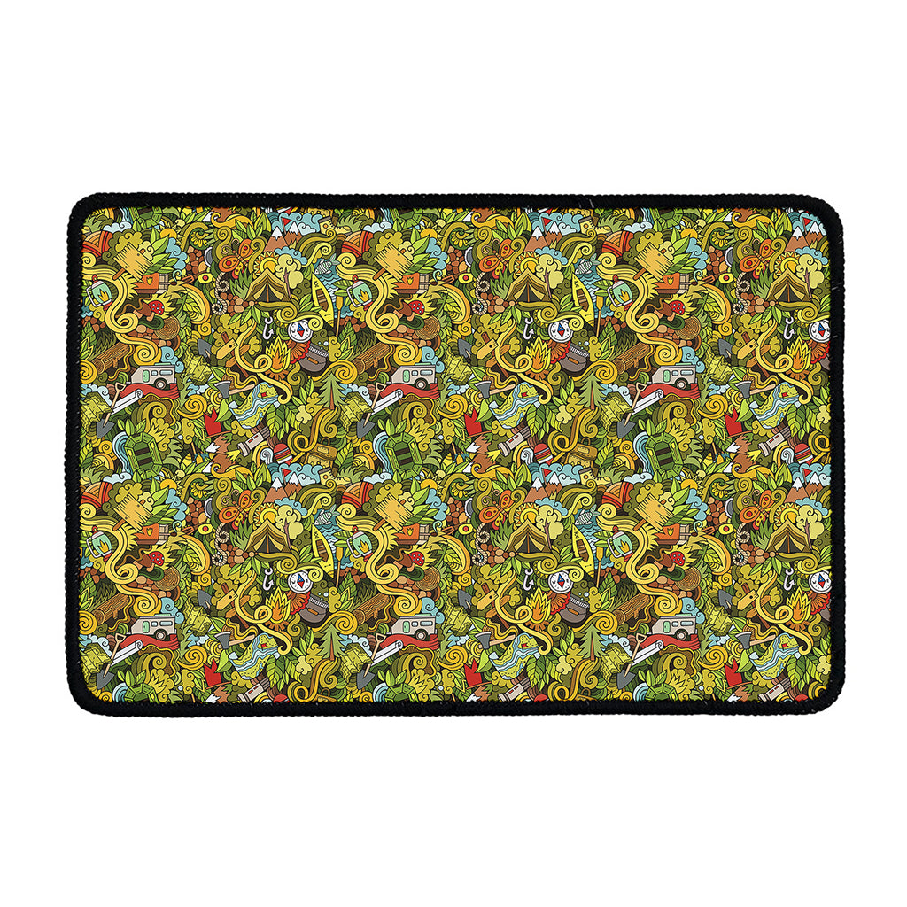 Outdoor Camping Pattern Print Kitchen Mat