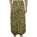 Outdoor Camping Pattern Print Lantern Pants