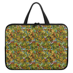 Outdoor Camping Pattern Print Laptop Sleeve With Handle