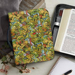 Outdoor Camping Pattern Print Leather Bible Cover