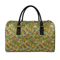 Outdoor Camping Pattern Print Leather Duffel Bag