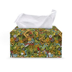 Outdoor Camping Pattern Print Leather Tissue Box Cover