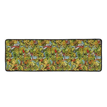 Outdoor Camping Pattern Print Long Kitchen Mat
