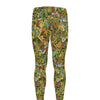 Outdoor Camping Pattern Print Men's leggings