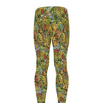 Outdoor Camping Pattern Print Men's leggings