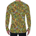 Outdoor Camping Pattern Print Men's Long Sleeve T-Shirt