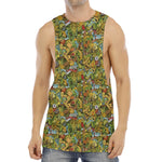 Outdoor Camping Pattern Print Men's Muscle Tank Top