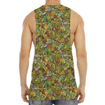 Outdoor Camping Pattern Print Men's Muscle Tank Top