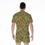 Outdoor Camping Pattern Print Men's Rompers