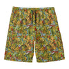 Outdoor Camping Pattern Print Men's Swim Trunks