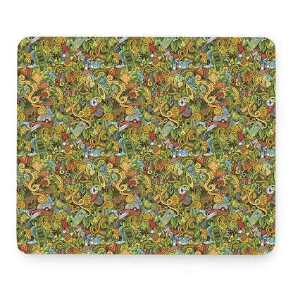 Outdoor Camping Pattern Print Mouse Pad