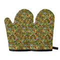 Outdoor Camping Pattern Print Oven Mitts