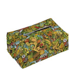 Outdoor Camping Pattern Print Rectangle Tissue Box Cover