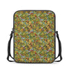 Outdoor Camping Pattern Print Rectangular Crossbody Bag