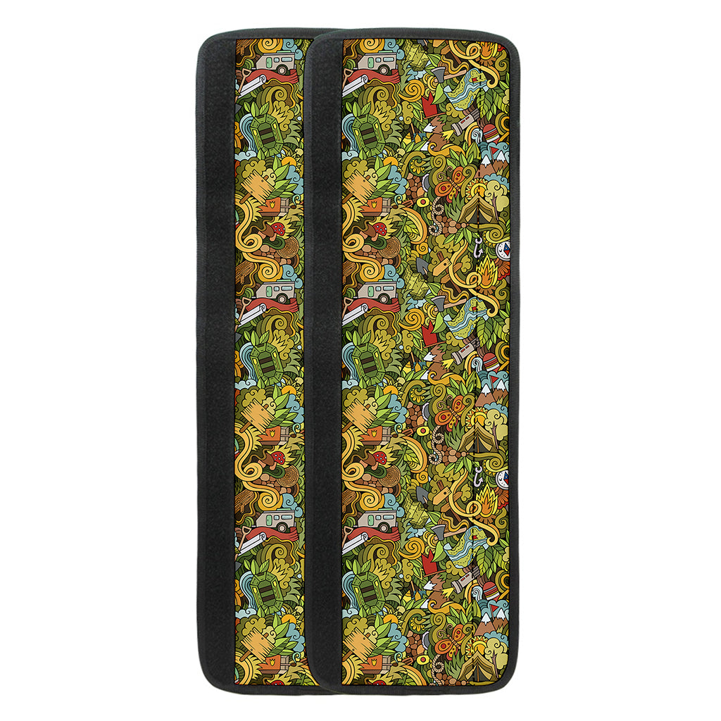 Outdoor Camping Pattern Print Refrigerator Handle Covers