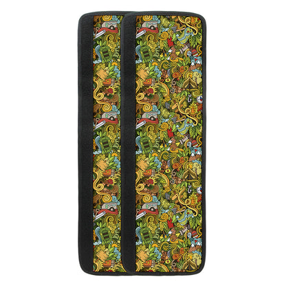 Outdoor Camping Pattern Print Refrigerator Handle Covers