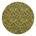 Outdoor Camping Pattern Print Round Blanket