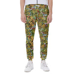 Outdoor Camping Pattern Print Scuba Joggers