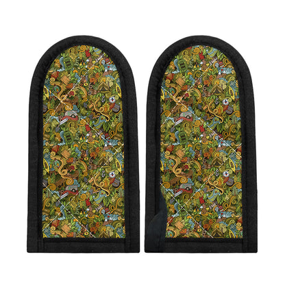 Outdoor Camping Pattern Print Skillet Handle Cover