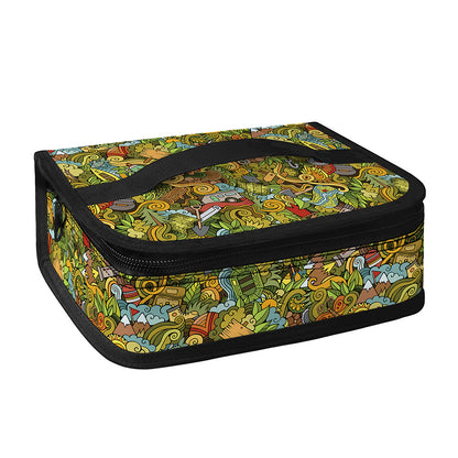 Outdoor Camping Pattern Print Small Lunch Bag