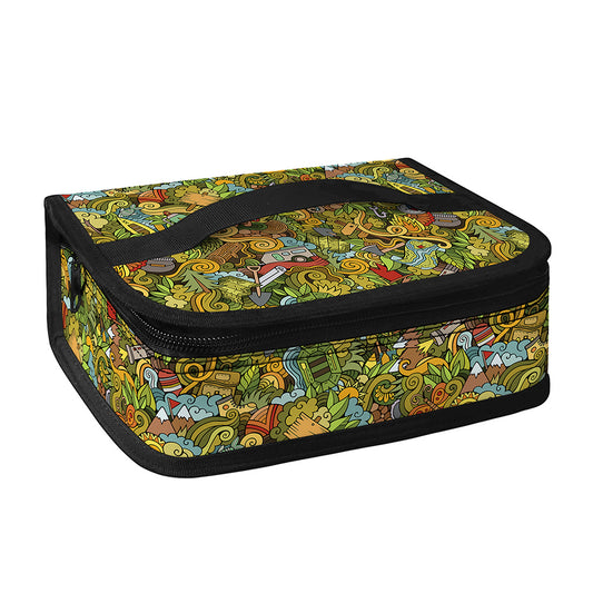 Outdoor Camping Pattern Print Small Lunch Bag