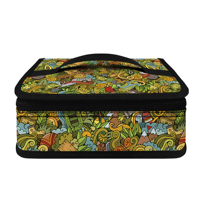 Outdoor Camping Pattern Print Small Lunch Bag